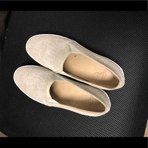 Joie Grey Slip Ons